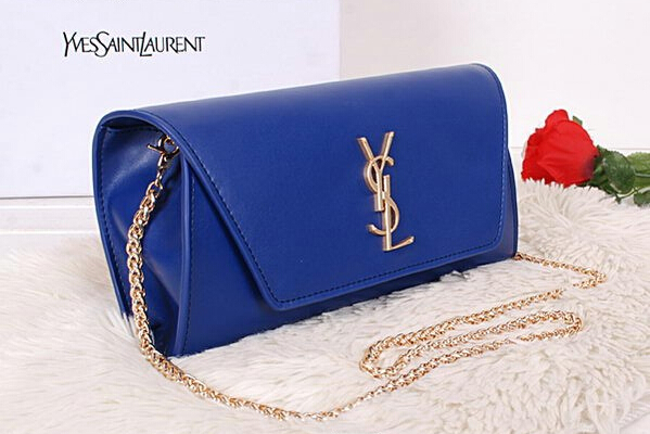 2014 New Saint Laurent Small Betty Bag Calf Leather Y7139 Royal - Click Image to Close